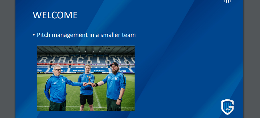 2022 Pitch Management Workshop Seville – KRC Genk, Eddy Van Endert